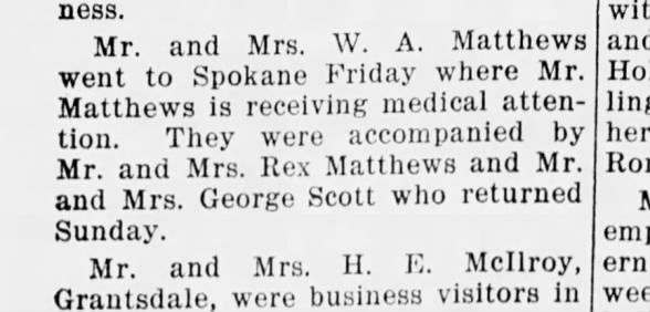 Clipping from Ravalli Republic